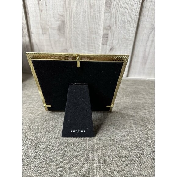 Easy Tiger Black with Gold Tone Trim Current Mood Metal Picture Frames Pack of 4 - Picture 3 of 8
